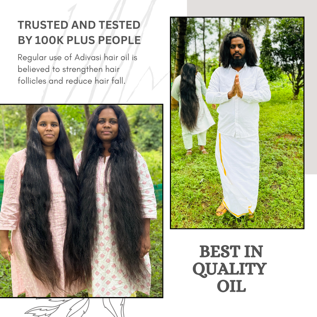 Adivasi Herbal Hair oil (4.9 ⭐⭐⭐⭐⭐ 98,553k+ REVIEWS)