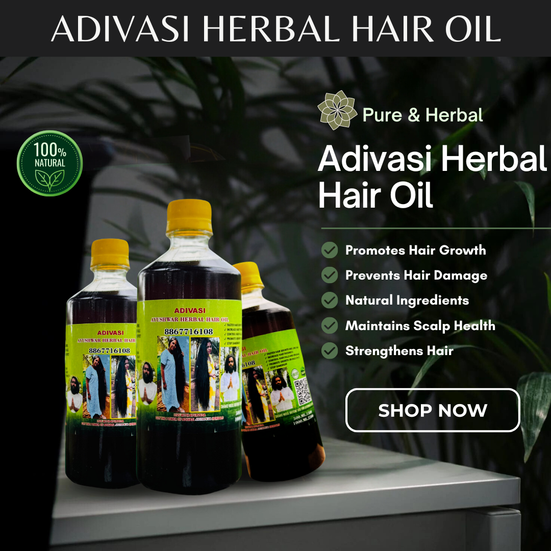 Adivasi Herbal Hair oil (4.9 ⭐⭐⭐⭐⭐ 98,553k+ REVIEWS)