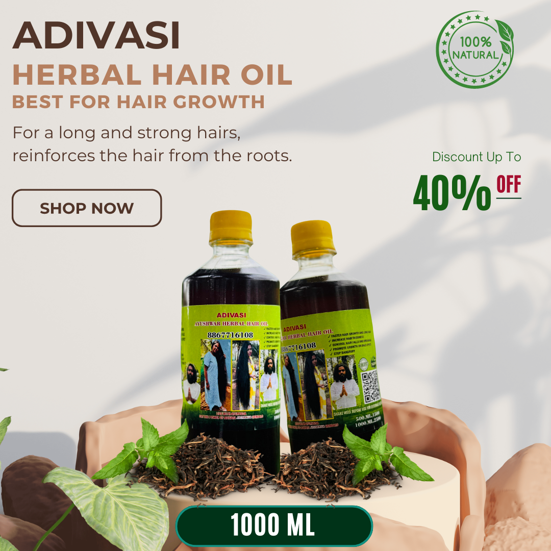 Adivasi Herbal Hair oil (4.9 ⭐⭐⭐⭐⭐ 98,553k+ REVIEWS)