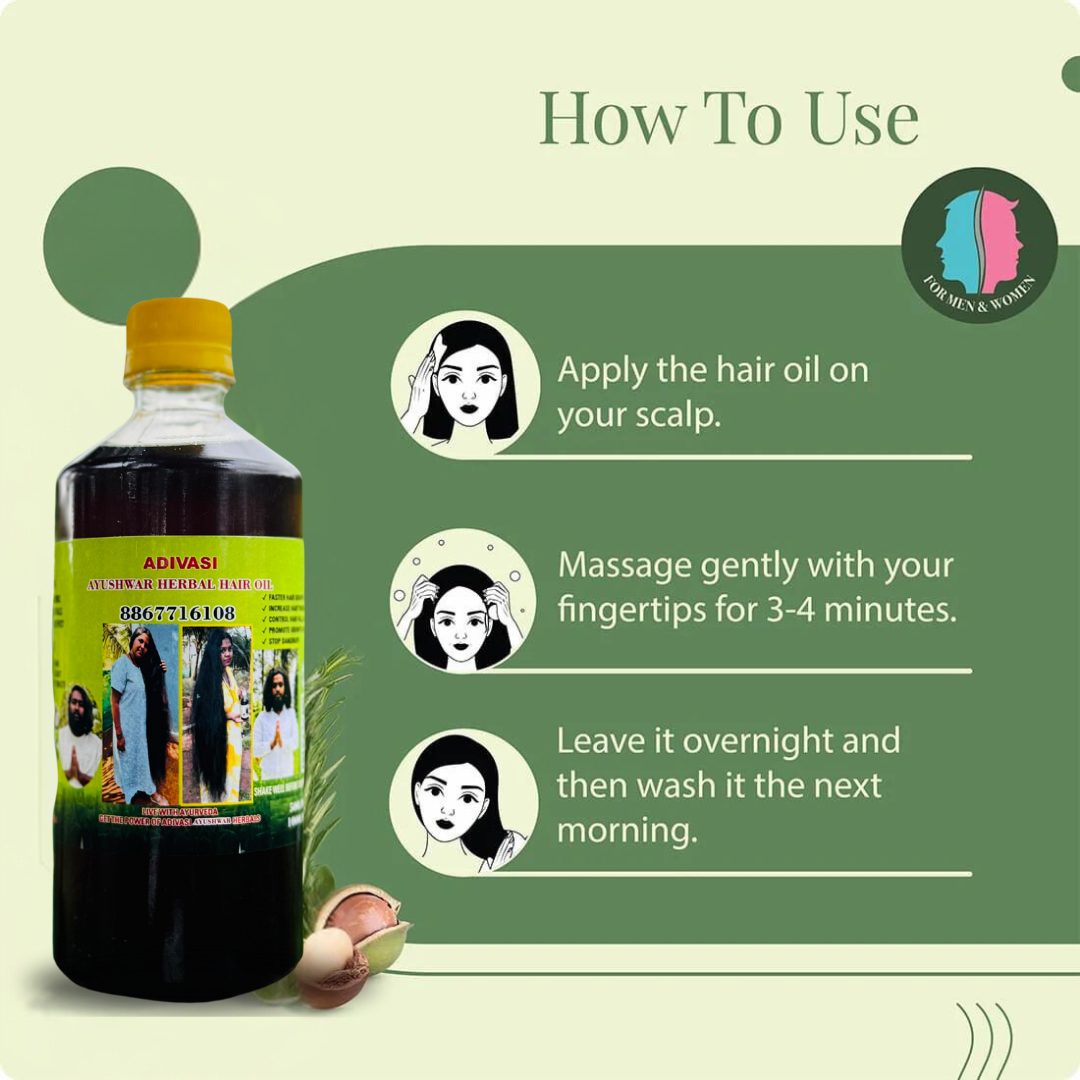 Adivasi Herbal Hair oil (4.9 ⭐⭐⭐⭐⭐ 98,553k+ REVIEWS)