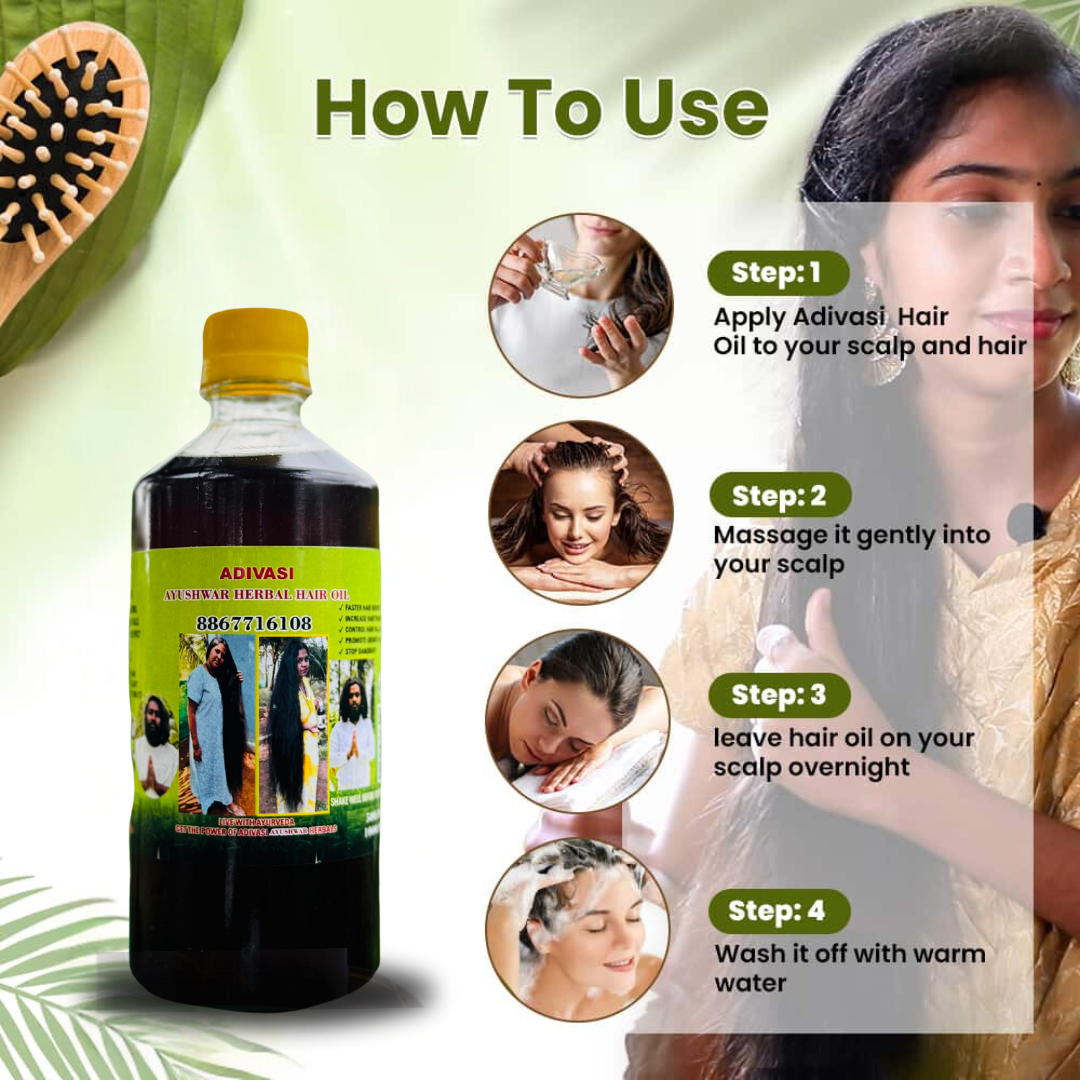 Adivasi Herbal Hair oil (4.9 ⭐⭐⭐⭐⭐ 98,553k+ REVIEWS)