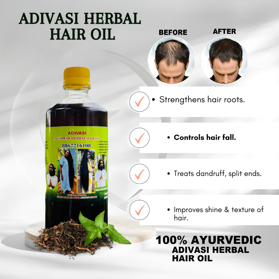 Adivasi Herbal Hair oil (4.9 ⭐⭐⭐⭐⭐ 98,553k+ REVIEWS)