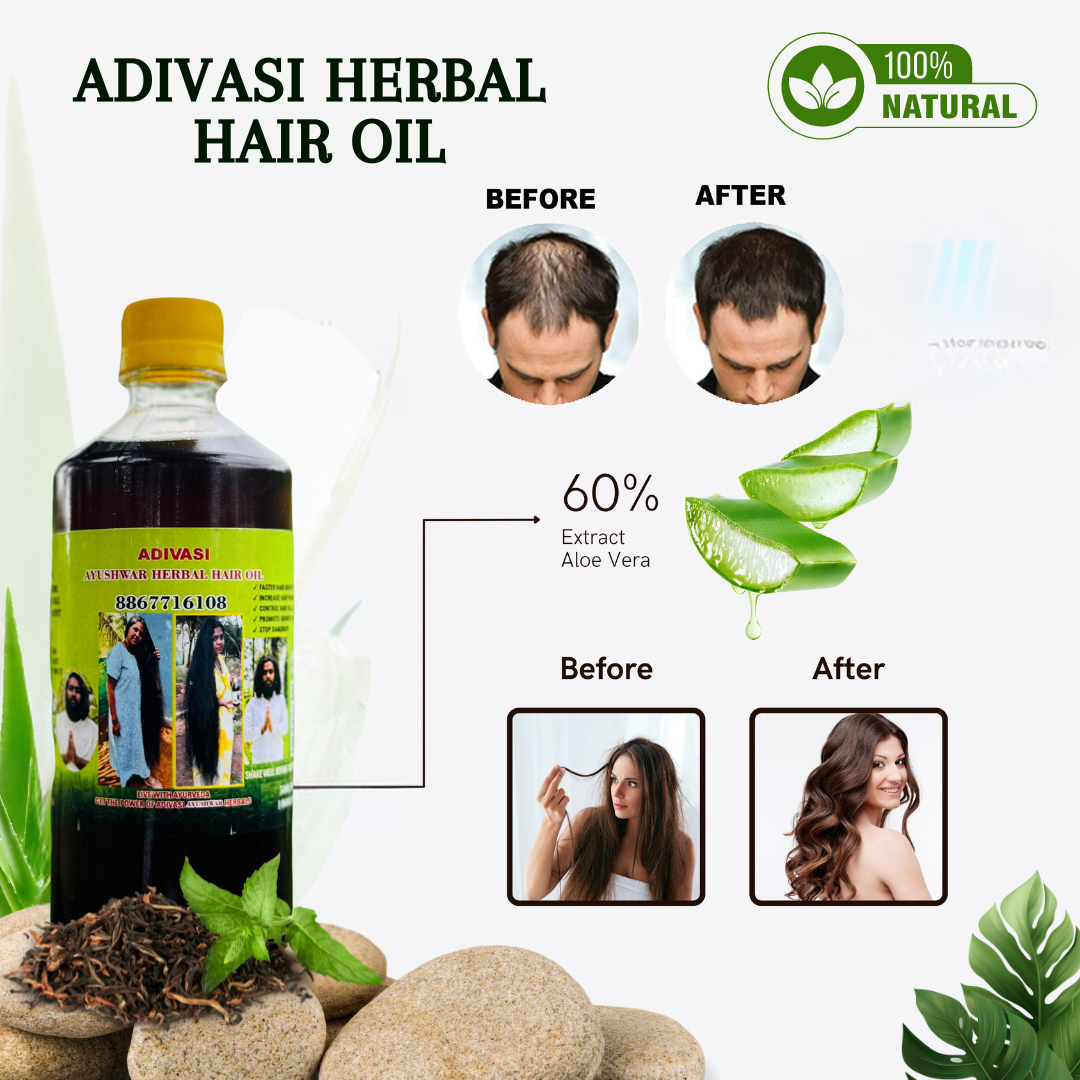 Adivasi Herbal Hair oil (4.9 ⭐⭐⭐⭐⭐ 98,553k+ REVIEWS)